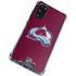 NHL Colorado Avalanche Distressed Galaxy S20 FE Clear Case